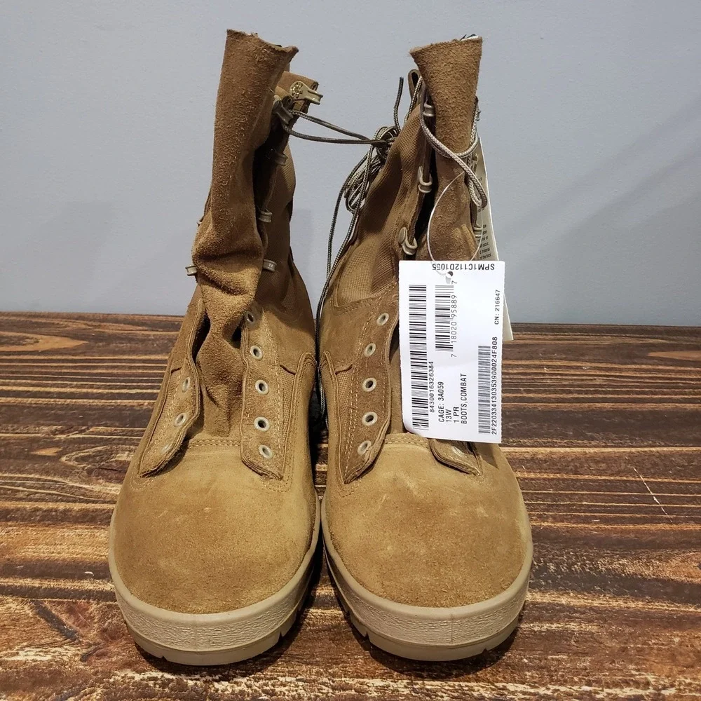 McRae Combat Boots Men 13W 18-D-1034 Tan Like New Tactical Vibram Desert US Army